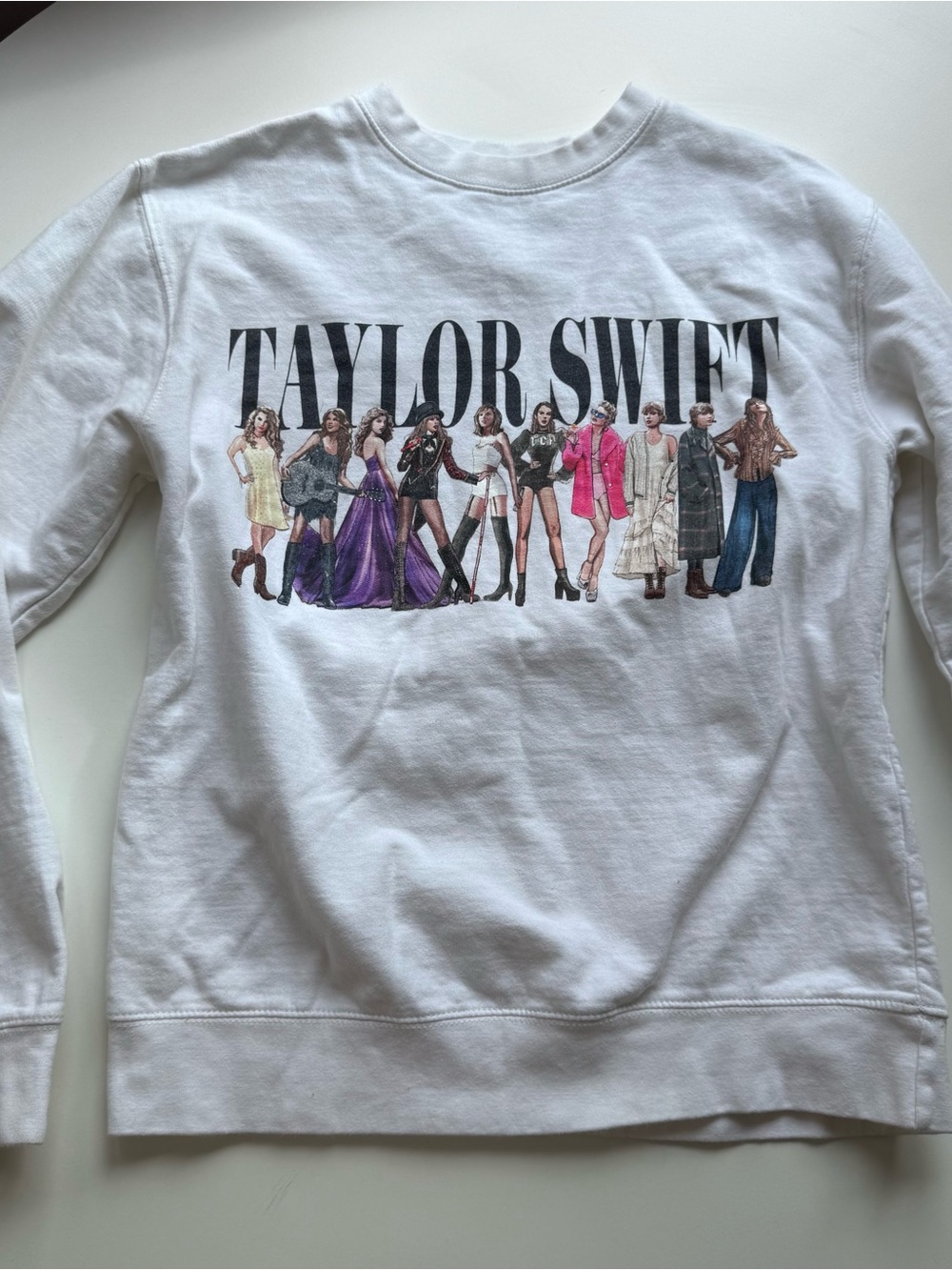 Taylor Swift White midnights Crewneck Sweatshirt - Picture 2 of 6